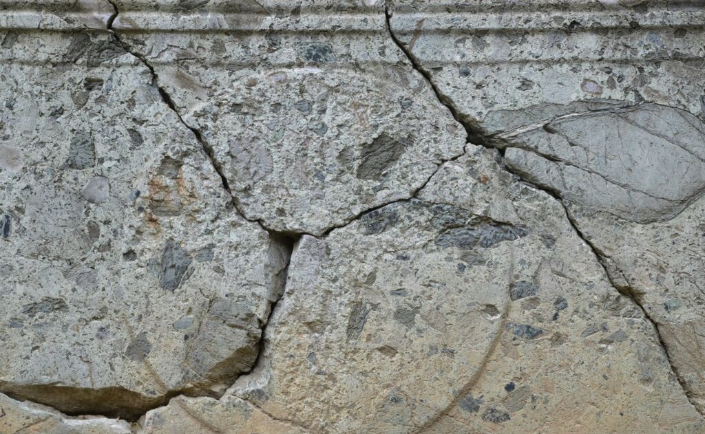 Cracked concrete repair